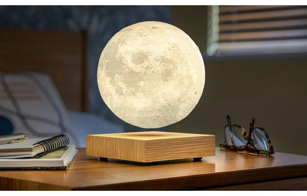 Natúr színű LED asztali lámpa (magasság 14 cm) Moon – Gingko