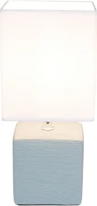 Globo 21676 Asztali lámpa kerámia szürke, textil fehér, LxBxH:130x110x290, exkl. 1xE14 40W 230V