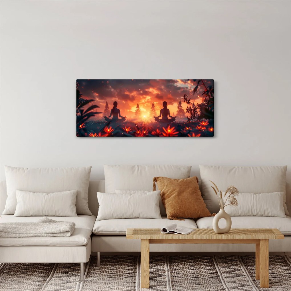 Kép - Jóga a természetben (120x50 cm)