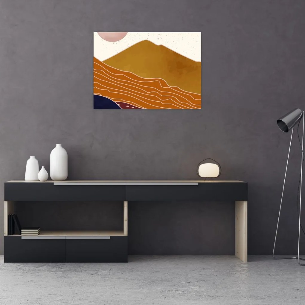 Kép - Naplemente (üvegen) (70x50 cm)