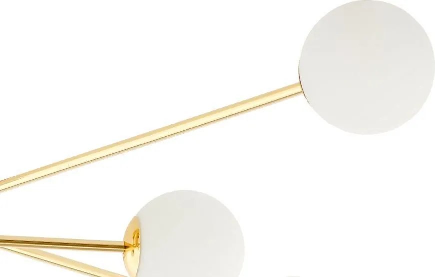 KASPA 10772605 ASTRA Glamour Mennyezeti Lámpa Fehér, Arany E14 IP20