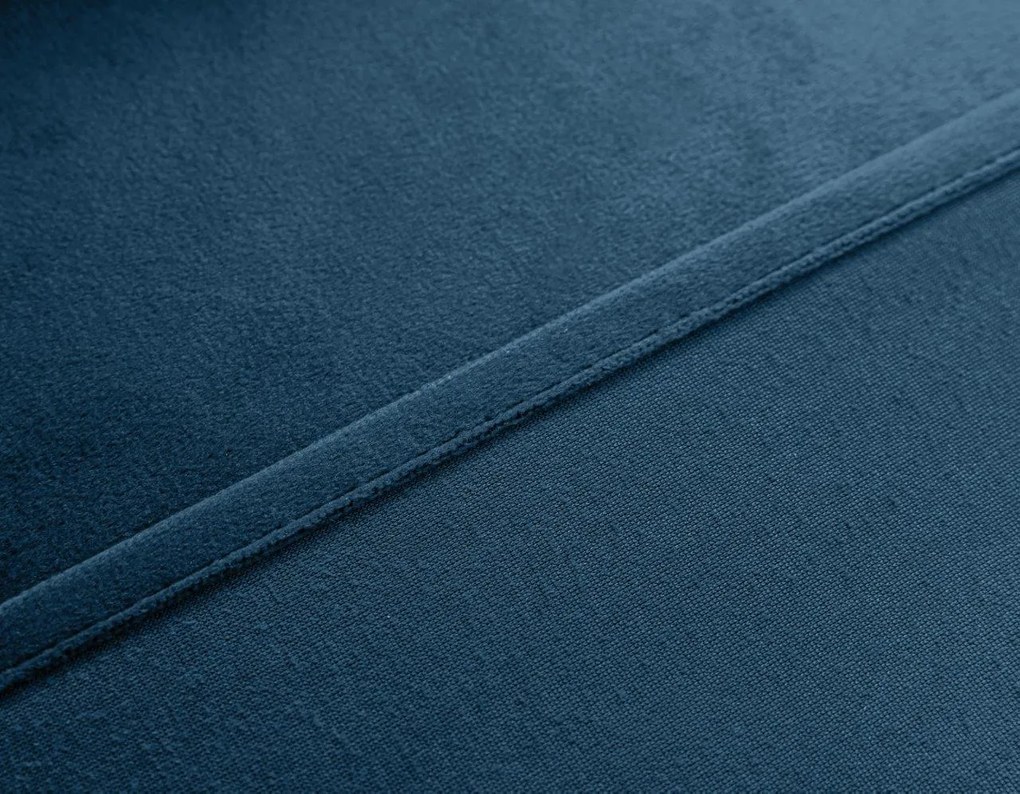 Petrolkék sötételő függöny VELVET 140x270 cm Felfüggesztés: Hullámos sínszalag