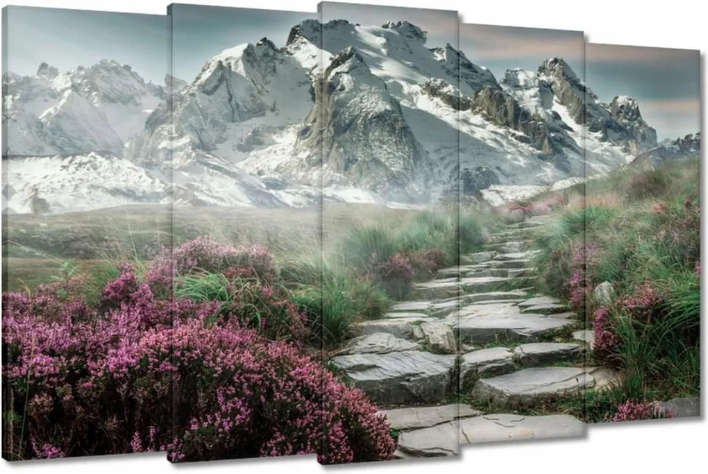 Festmények 150x95 Hegyi kilátás Tájkép Köd