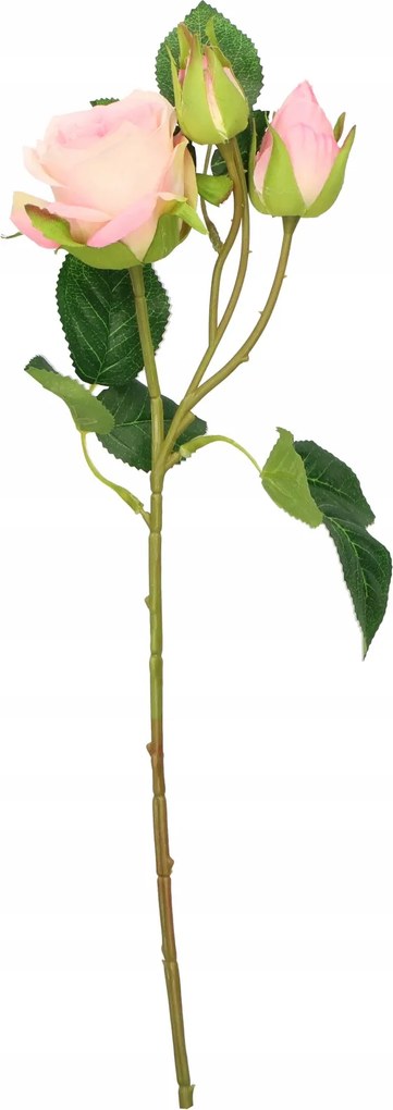 Mesterséges rózsa ág 3 db 40 cm művirág növény