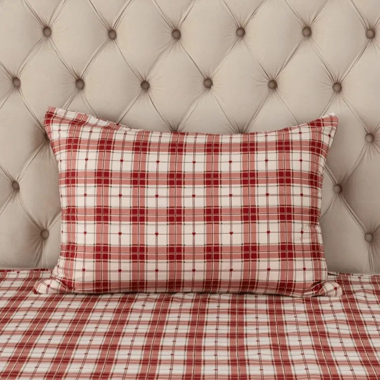 Mikroszálas párnahuzat TARTAN HEART 70x90 cm, színes