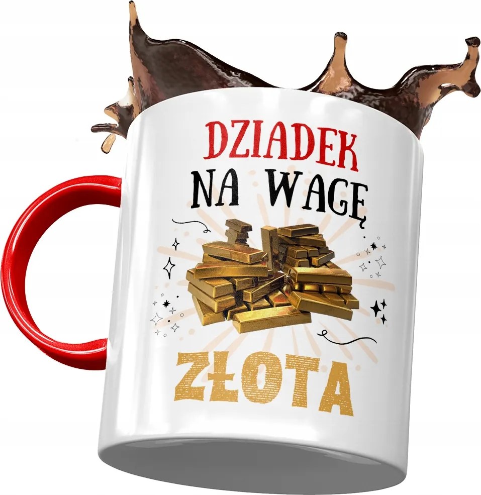 Piros bögre nagypapának Nagypapa napja Ajándék fényképes nyomtatással