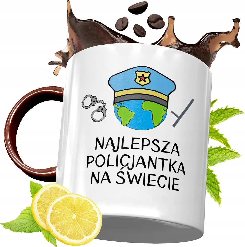 Bordó Bögre Rendőrnek Születésnapra Ajándék fényképes nyomattal