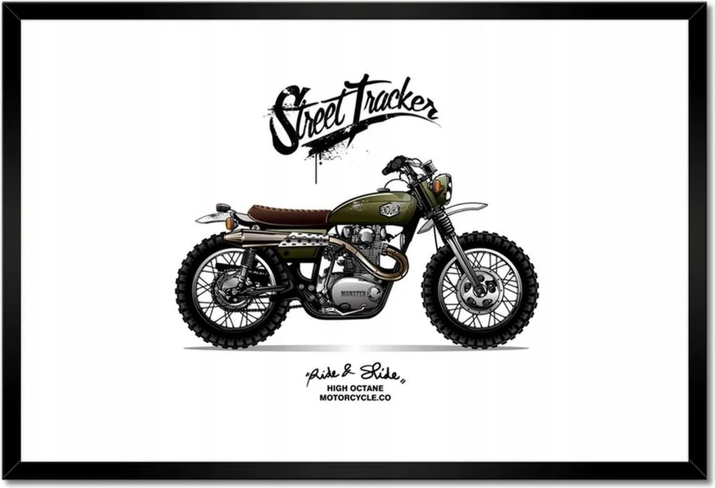 Poszterek keretben 60x40 Motorkerékpár Antik Vintage