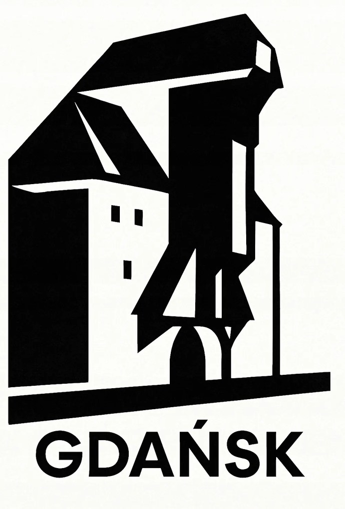 Minimalista Poszter Gdańsk Daru 50x70