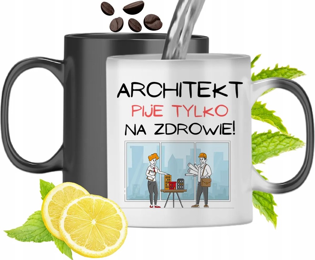 Mágikus Bögre Építésznek Színváltó Nyomtatott Fényképpel