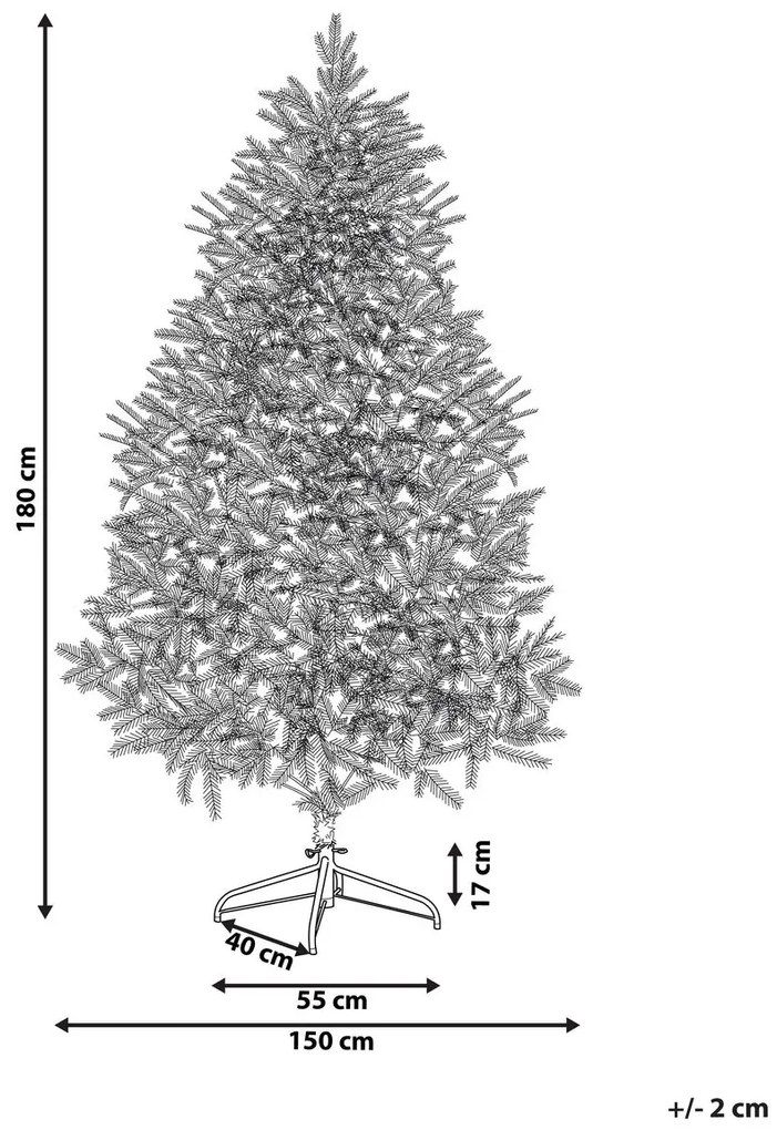 Karácsonyfa 180 cm Fergus (rózsaszín). 1078852