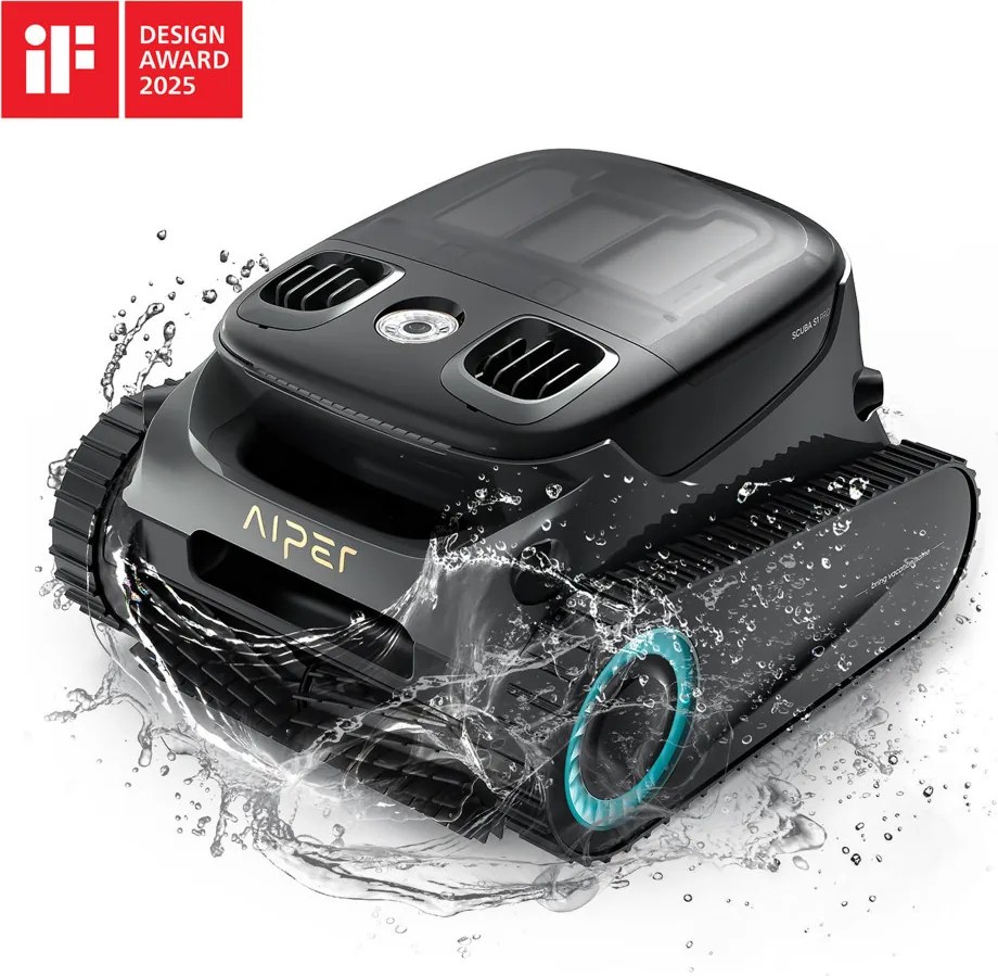 Aiper Scuba S1 Pro akkumulátoros medencetisztító robot, 200 m2, 420 l/perc, szűrőkosár: 5 l