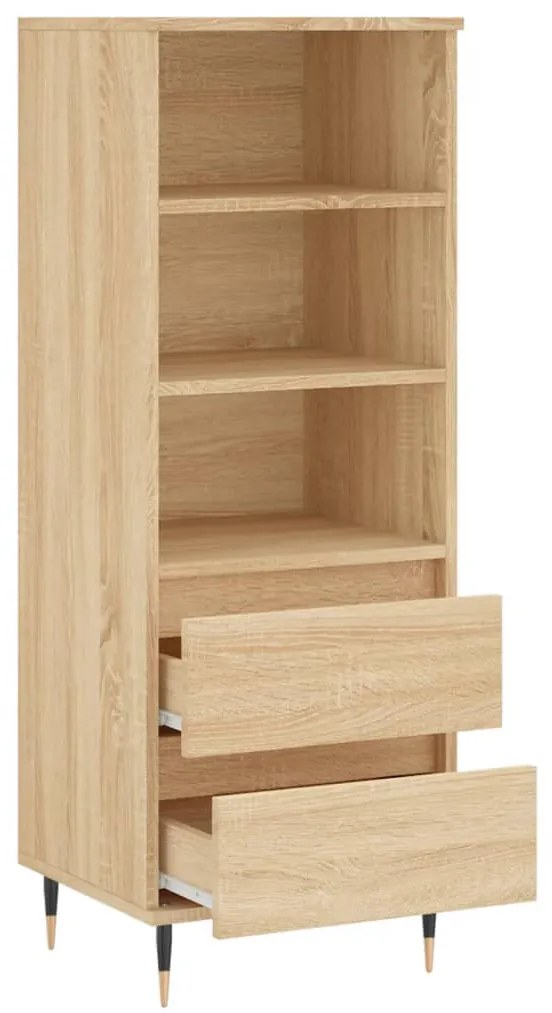 sonoma tölgy szerelt fa magasszekrény 40 x 36 x 110 cm