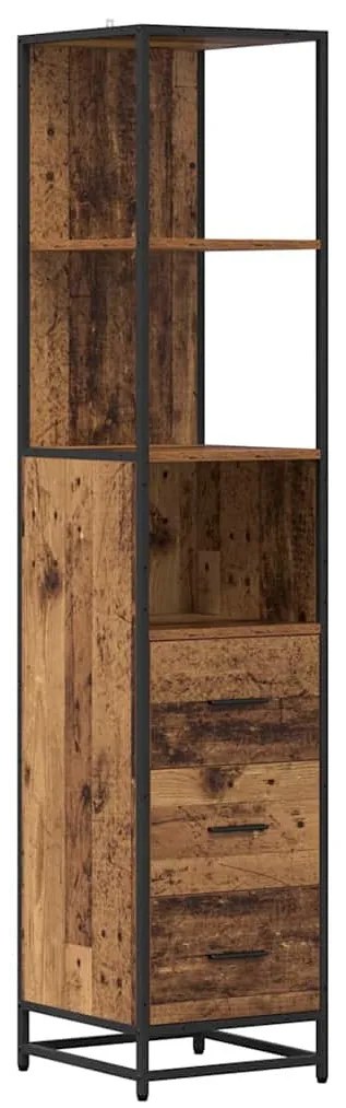 Fürdőszoba bútor szett 4 pcs Régi fa 65 x 33 x 60 cm Faanyag