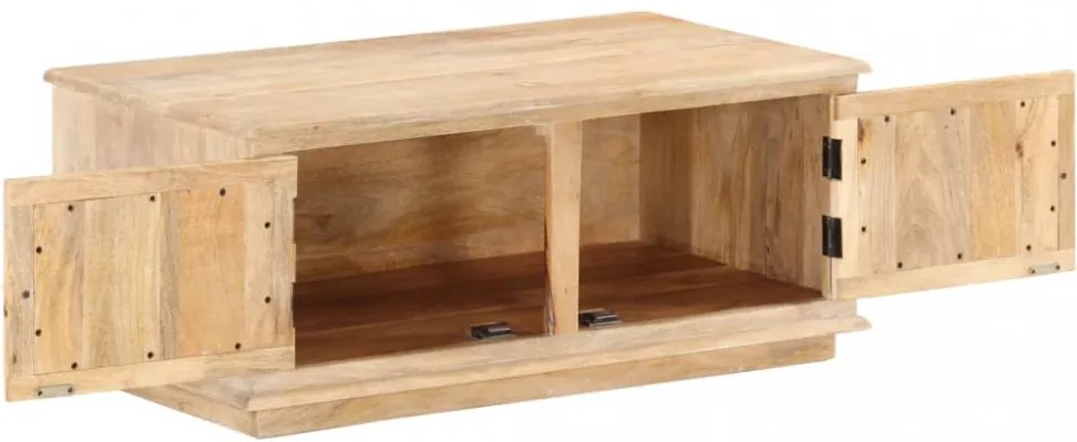 Tömör mangófa dohányzóasztal 90 x 49 x 37 cm