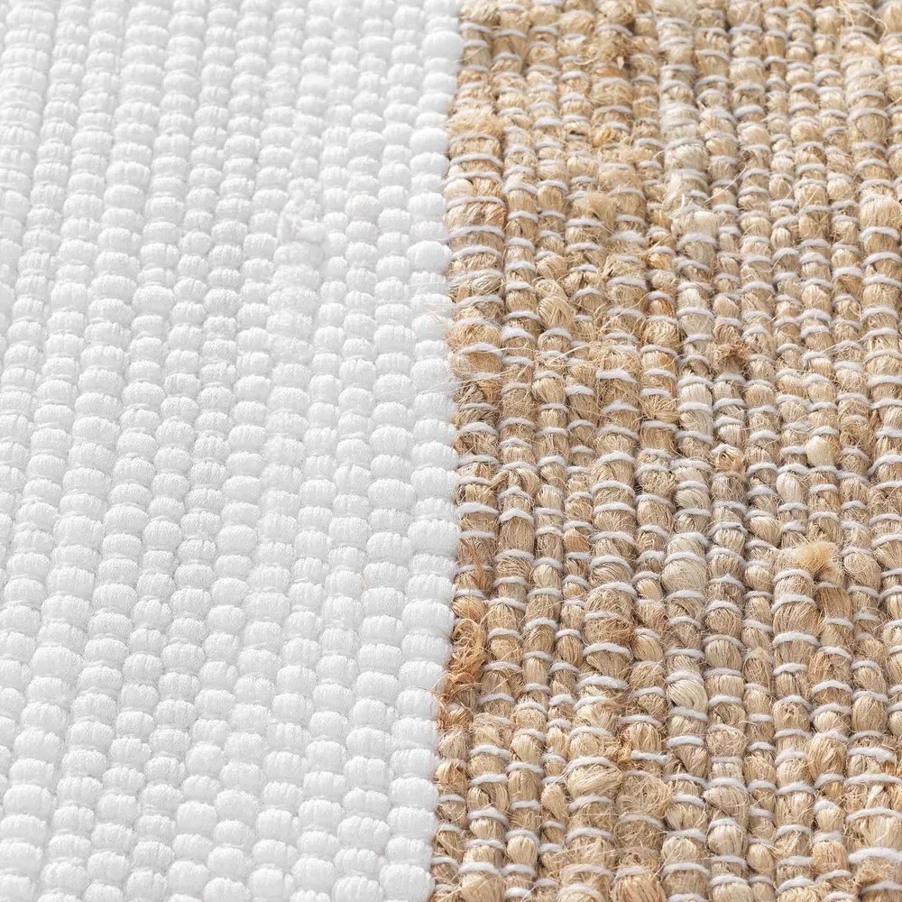Fehér-natúr színű szőnyeg 50x80 cm Sagane – douceur d'intérieur