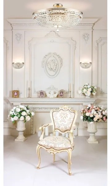 Maytoni DIA700-CL-12-G - Mennyezeti lámpa OTTILIA 12xE14/60W/230V