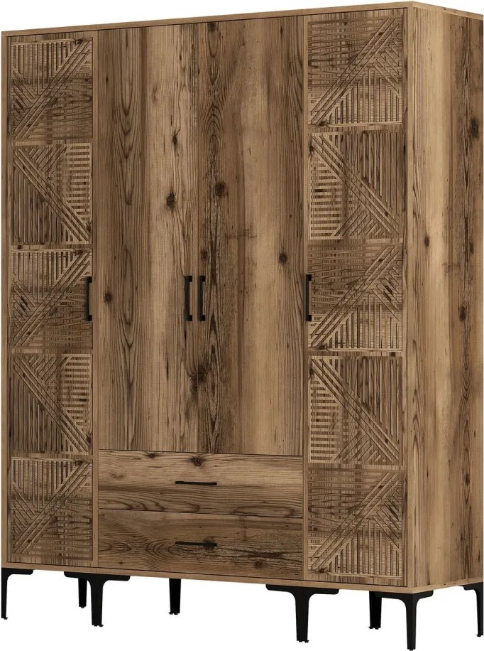 Kumsal gardróbszekrény, dió, 160 cm – TR845HCT5472