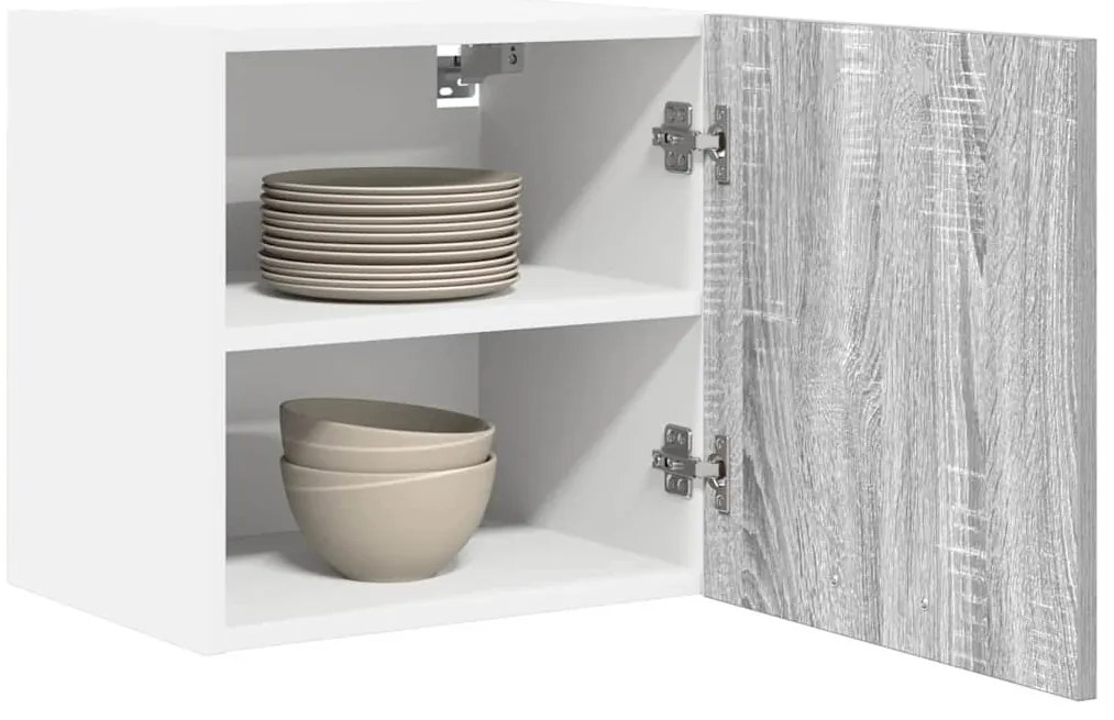 Függő szekrény Riga Szürke Sonoma és fehér 40 x 31 x 40 cm