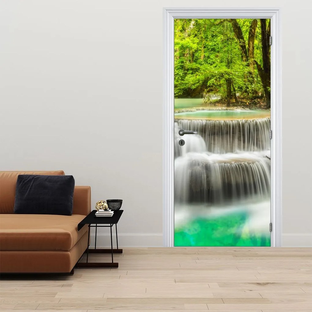 Fotótapéta ajtóra - Vízesések (95x205cm)