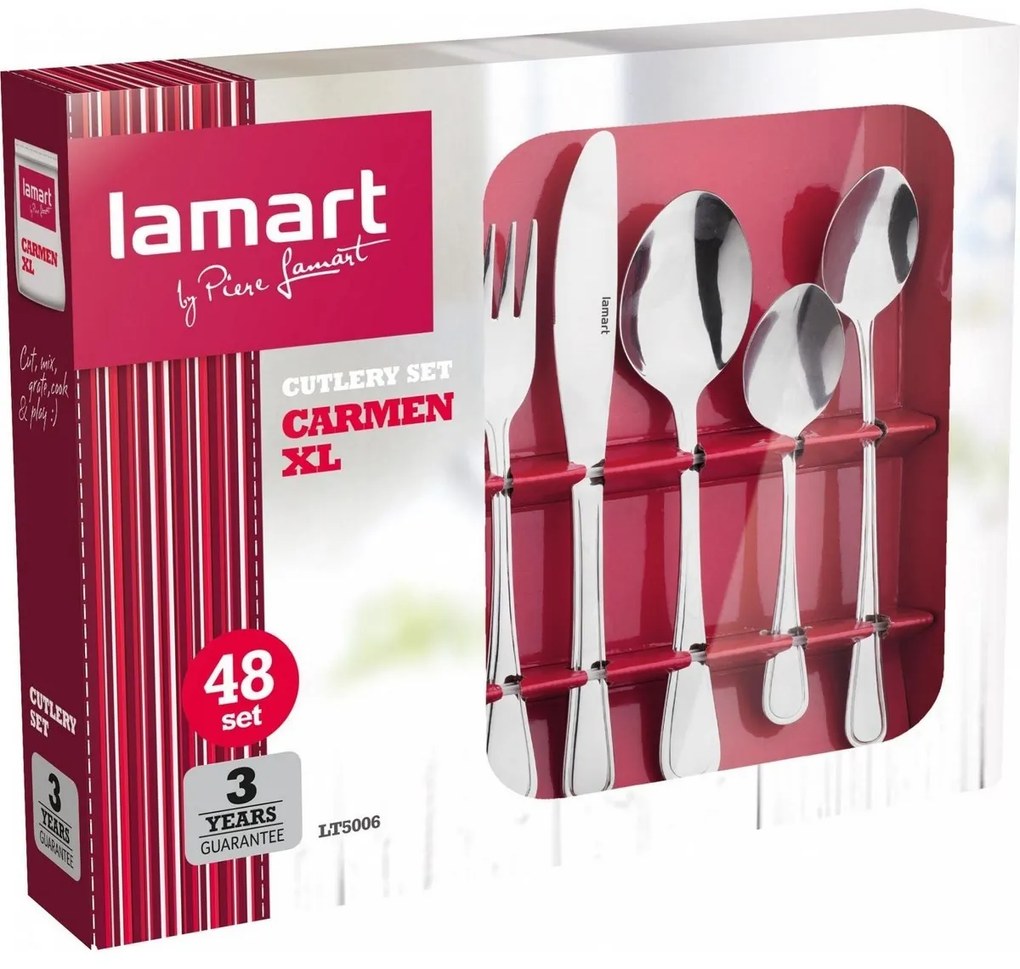 Lamart XL LT5006 Carmen 48 db-os evőeszköz készlet