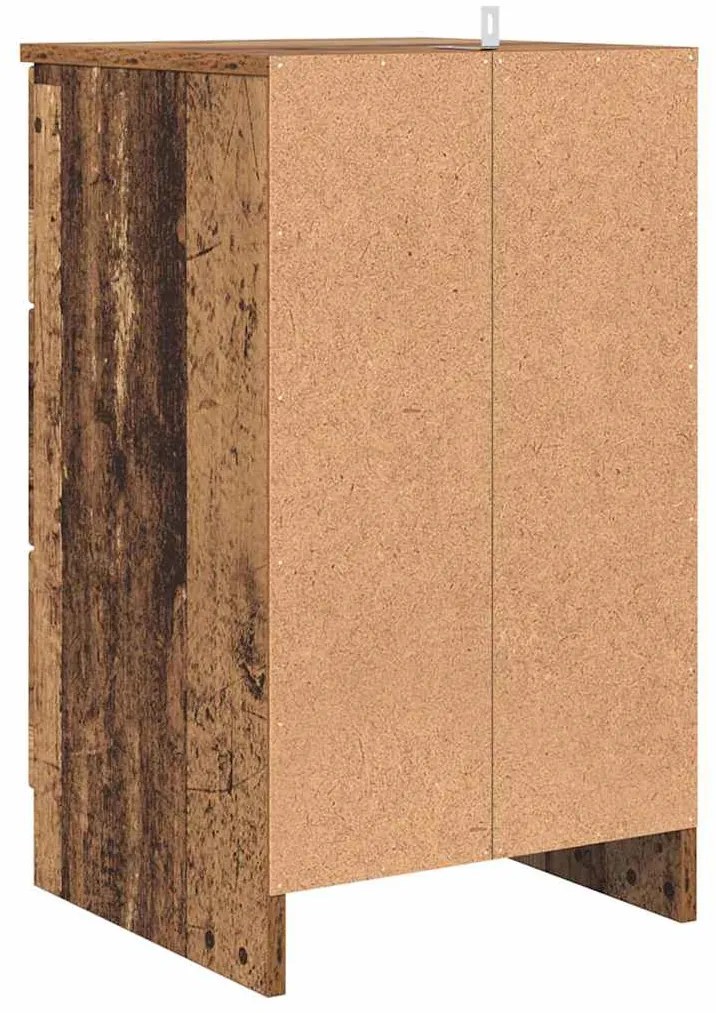 Éjjeliszekrény fiókkal Régi fa 38 x 38 x 66 cm Faanyag