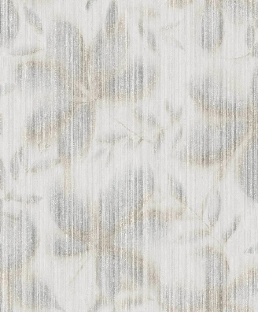 Decoprint Terra Nova Faded Flower barna-bézs leveles texturált vlies tapéta – TN29062