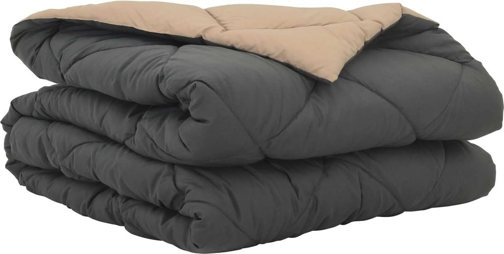 vidaXL Nyári Takarmány Antracit és Taupe 200 x 140 cm Mikroszál