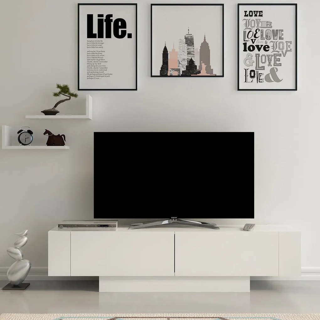 Matera fehér TV asztal