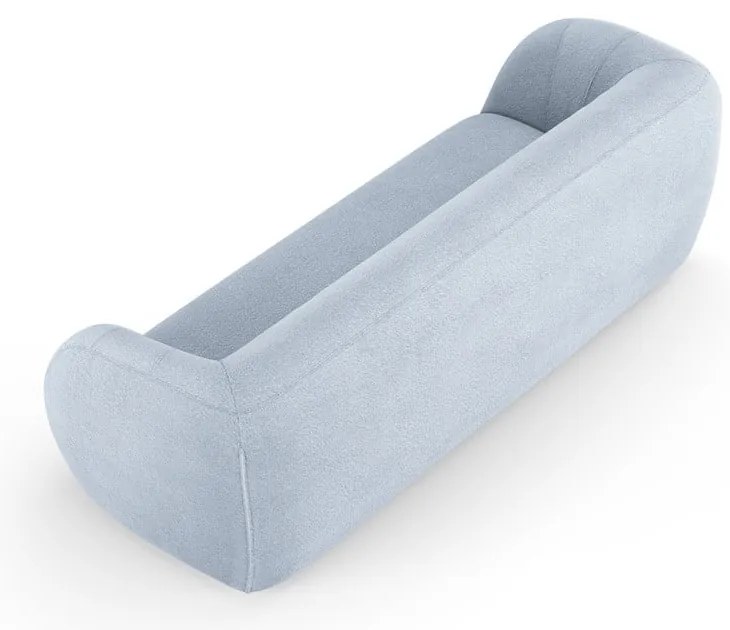 Világoskék buklé kanapé 230 cm Essen – Cosmopolitan Design
