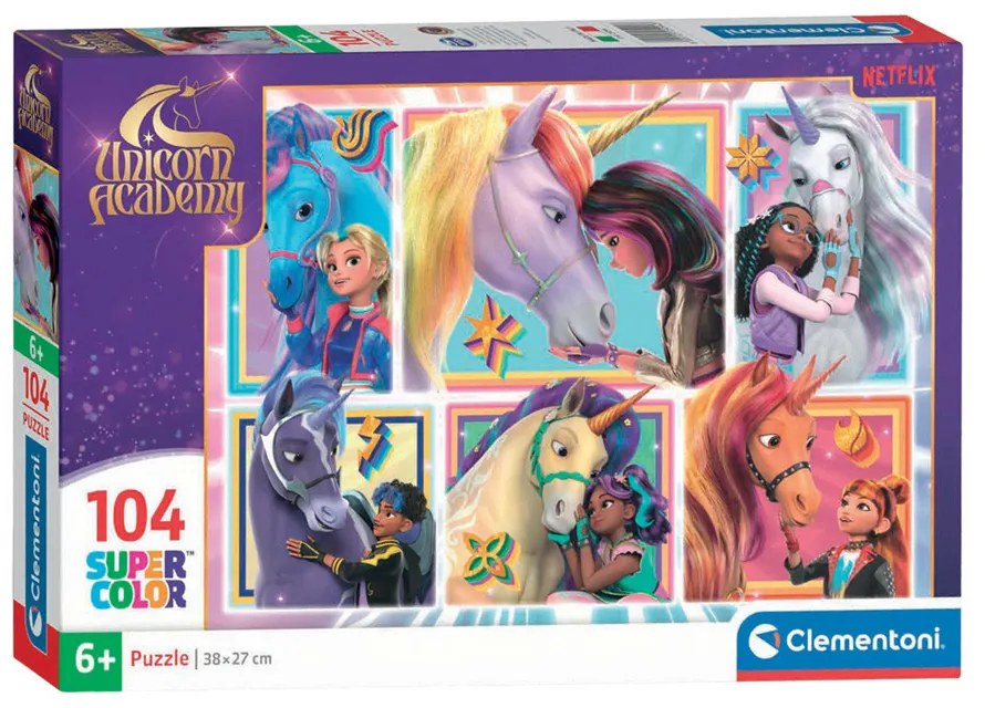 Unikornis Akadémia Friendship 104 db-os puzzle Clementoni