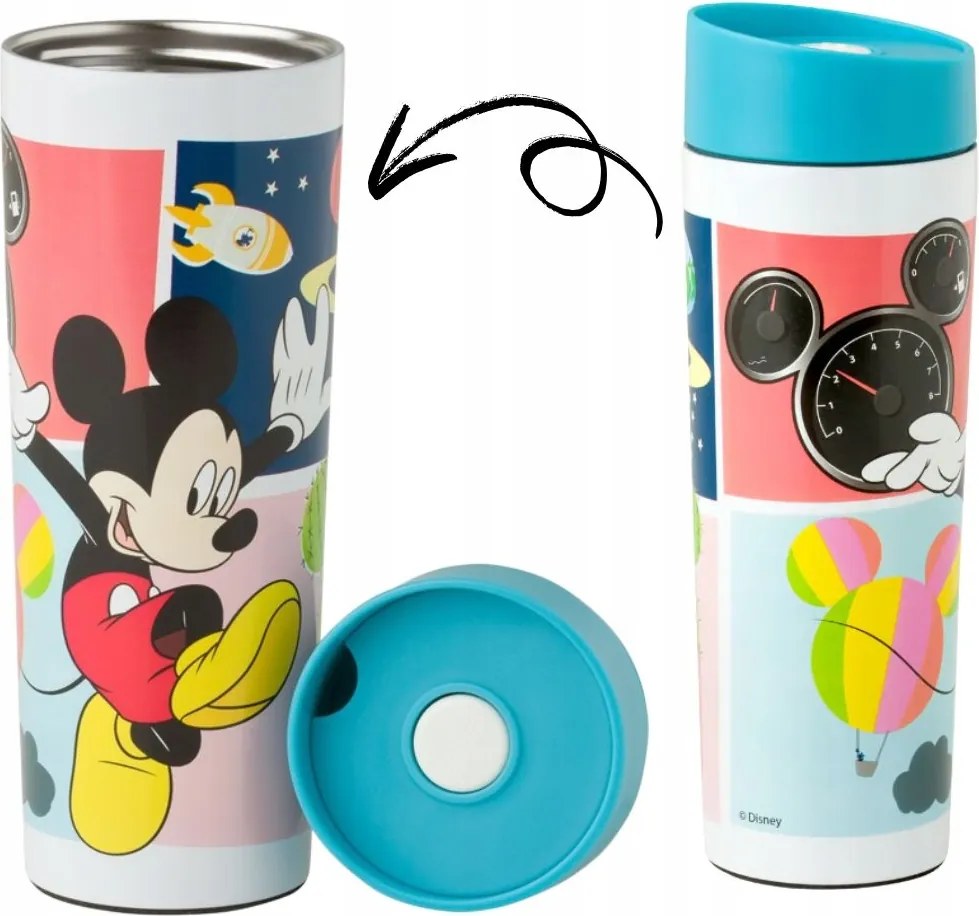 Thermo bögre Kulacs termosz Dajar Disney Mickey Everywhere 0,4l ajándék