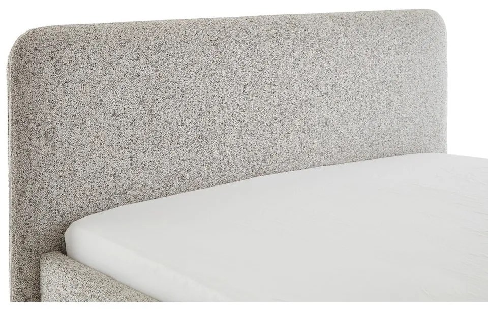 Bézs kárpitozott franciaágy ágyrács nélkül 160x200 cm Primo – Meise Möbel