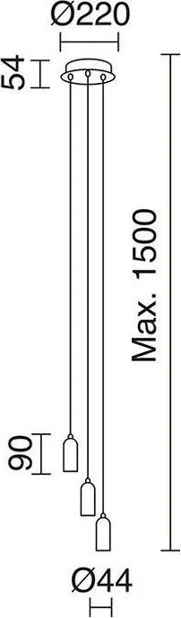 NOVOLUX 717E-G05X1A-32 A TU ESTILO Többágú Függesztett Lámpa Króm E27 IP20