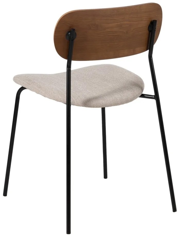 Barna-krémszínű étkezőszék szett 4 db-os Moe – Ixia