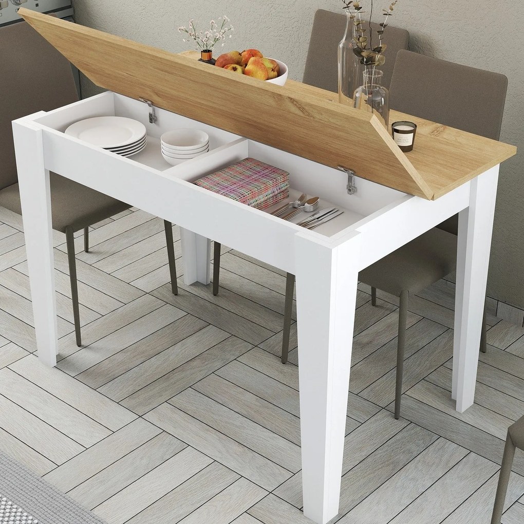Étkező asztal Kiev 512 - White, Oak