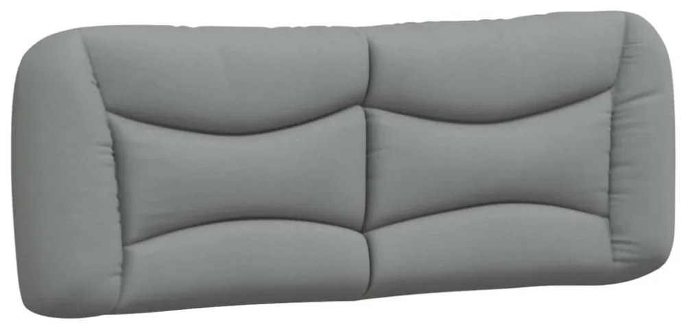 világosszürke szövet ágykeret LED-es matrac nélkül 180 x 200 cm