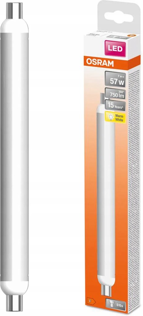 Led Tubus izzó S15s 7W 57W 750lm 2700K Meleg 140° Line Osram