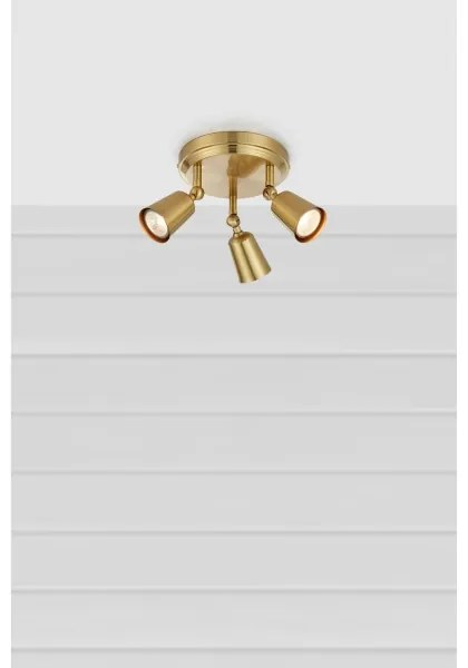 Markslöjd 108980 - TINY spotlámpa 3xGU10/7W/230V, sárgaréz