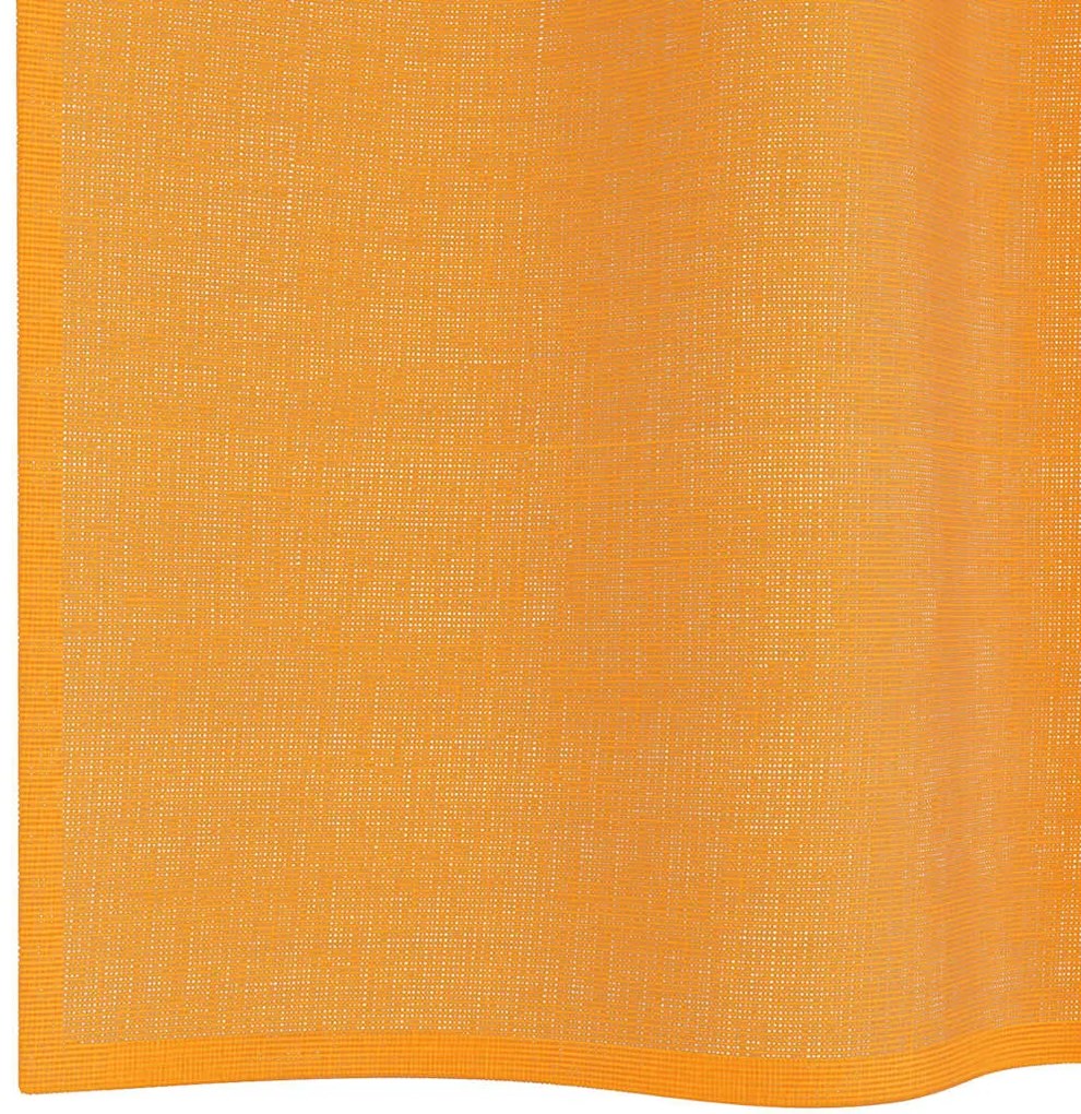 2 db narancssárga fátyolfüggönyök rojtokkal 140x245 cm