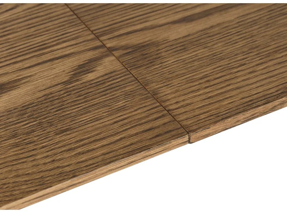 Bővíthető étkezőasztal tölgyfa dekoros asztallappal 95x190 cm Baro – Unique Furniture