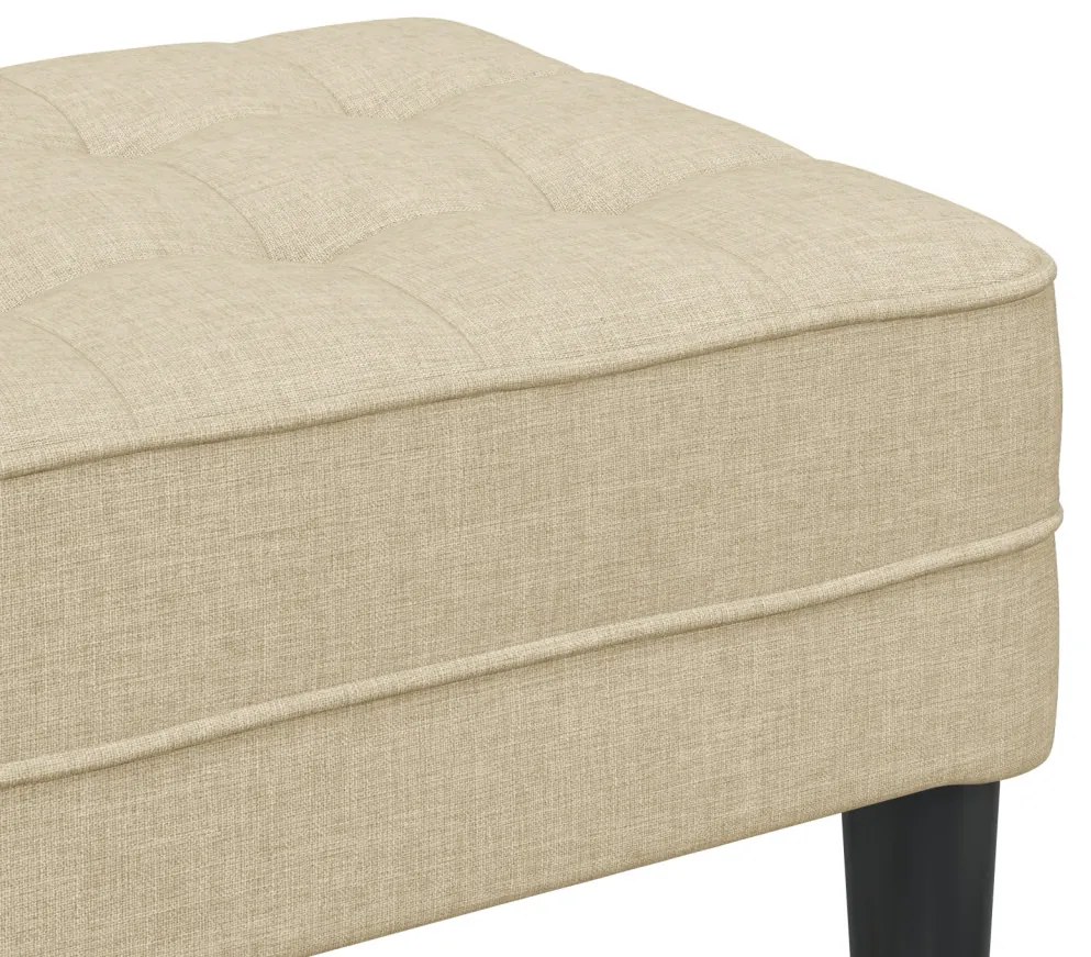 Kárpitozott pad Krém 113x57x39 cm