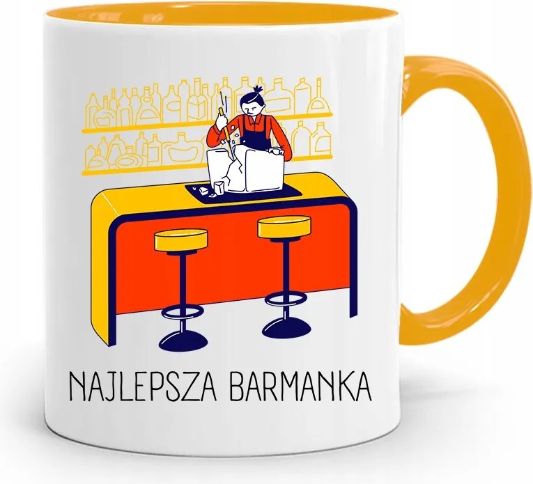 Sárga Bögre Csaposnak Legjobb Csapos Ajándék fényképes nyomtatással