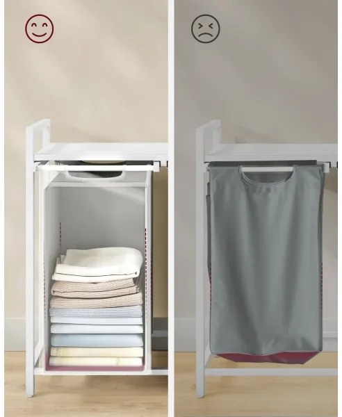 REX mosókosár fehér/szürke