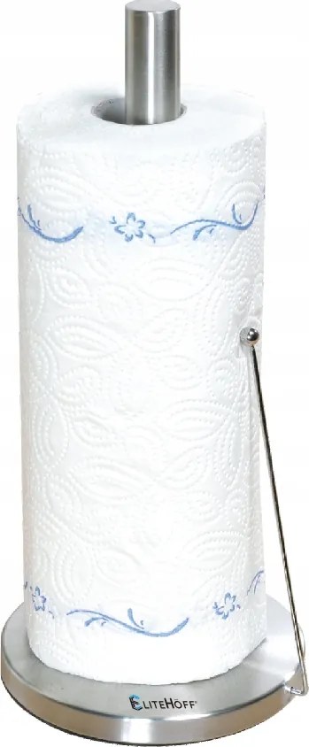 Ezüst Színű Univerzális Papírtörlő Tartó Állvány Rozsdamentes Acélból Elitehoff 6206