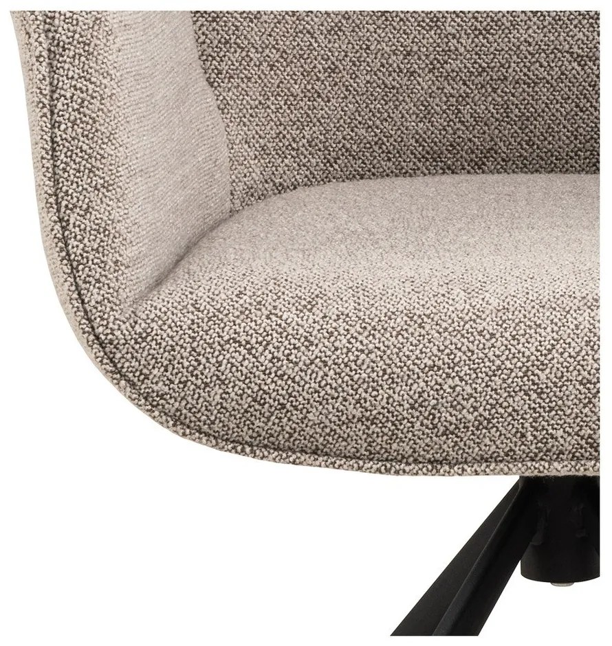 Sötétszürke kárpitozott étkezőfotel Aura – Actona