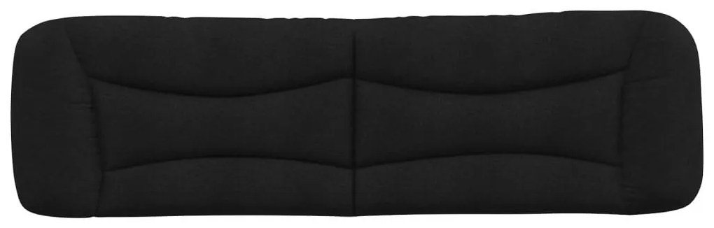 fekete szövet fejtámla párna Hvar 180 cm