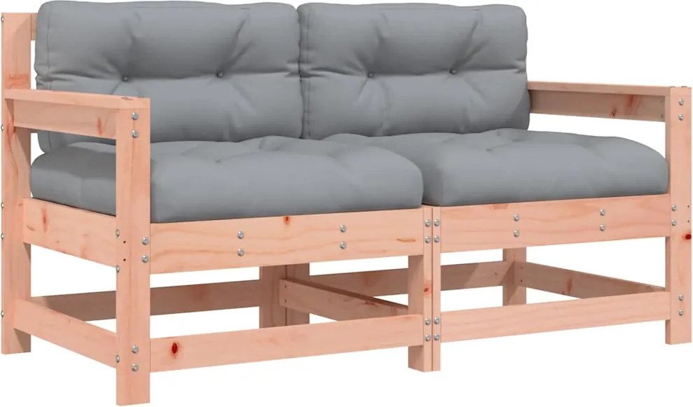 vidaXL 2 db tömör duglászfenyő kerti szék párnákkal