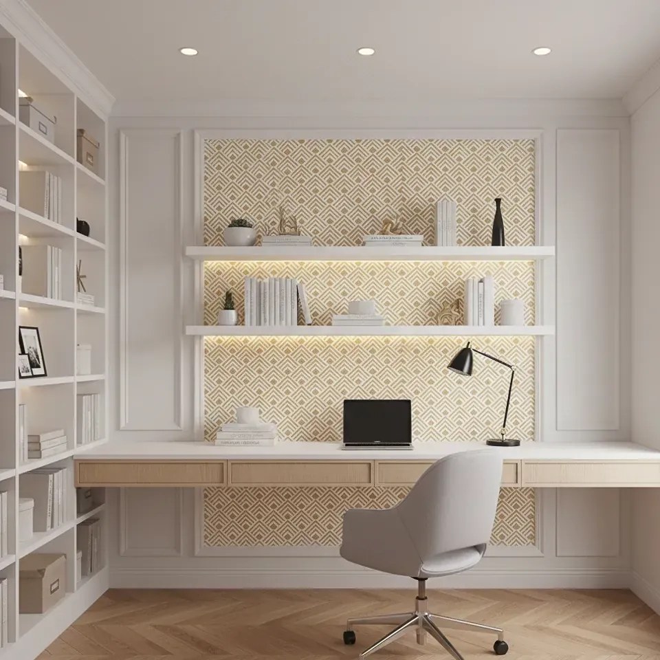 Parato Cristiana Masi Rio Texture fehér-okkersárga geometrikus vlies tapéta – 2051