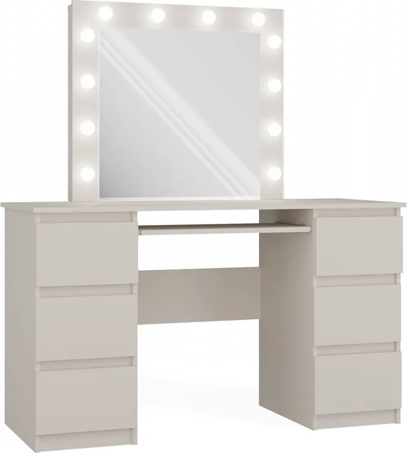 Marina fésülködő asztal, 130x76x51 cm, kasmír